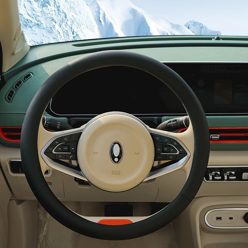 Fashion Leather Car Steering Wheel Cover