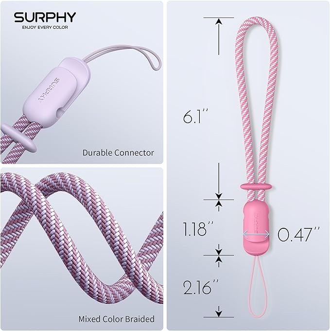 SURPHY 2 color wrist phone strap