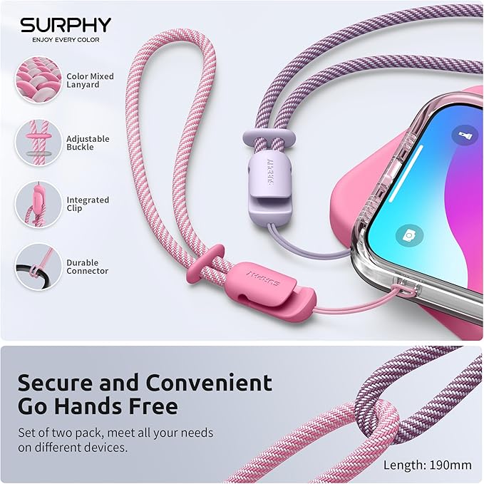 SURPHY 2 color wrist phone strap