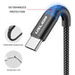 USB-type c charging cable for devices