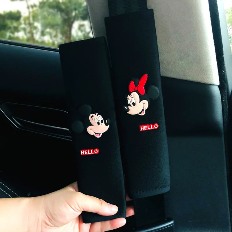 Cartoon-inspired seat belt covers