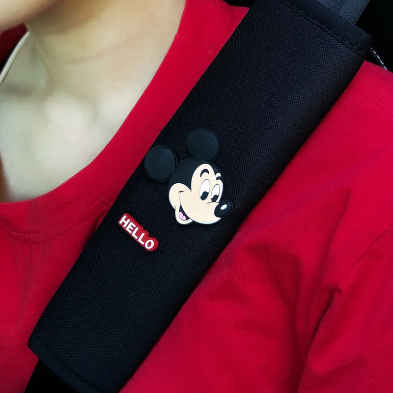 Cartoon-inspired seat belt covers