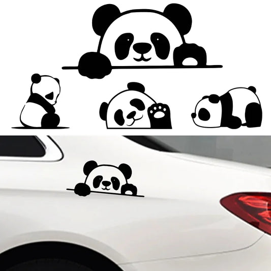 Panda car sticker