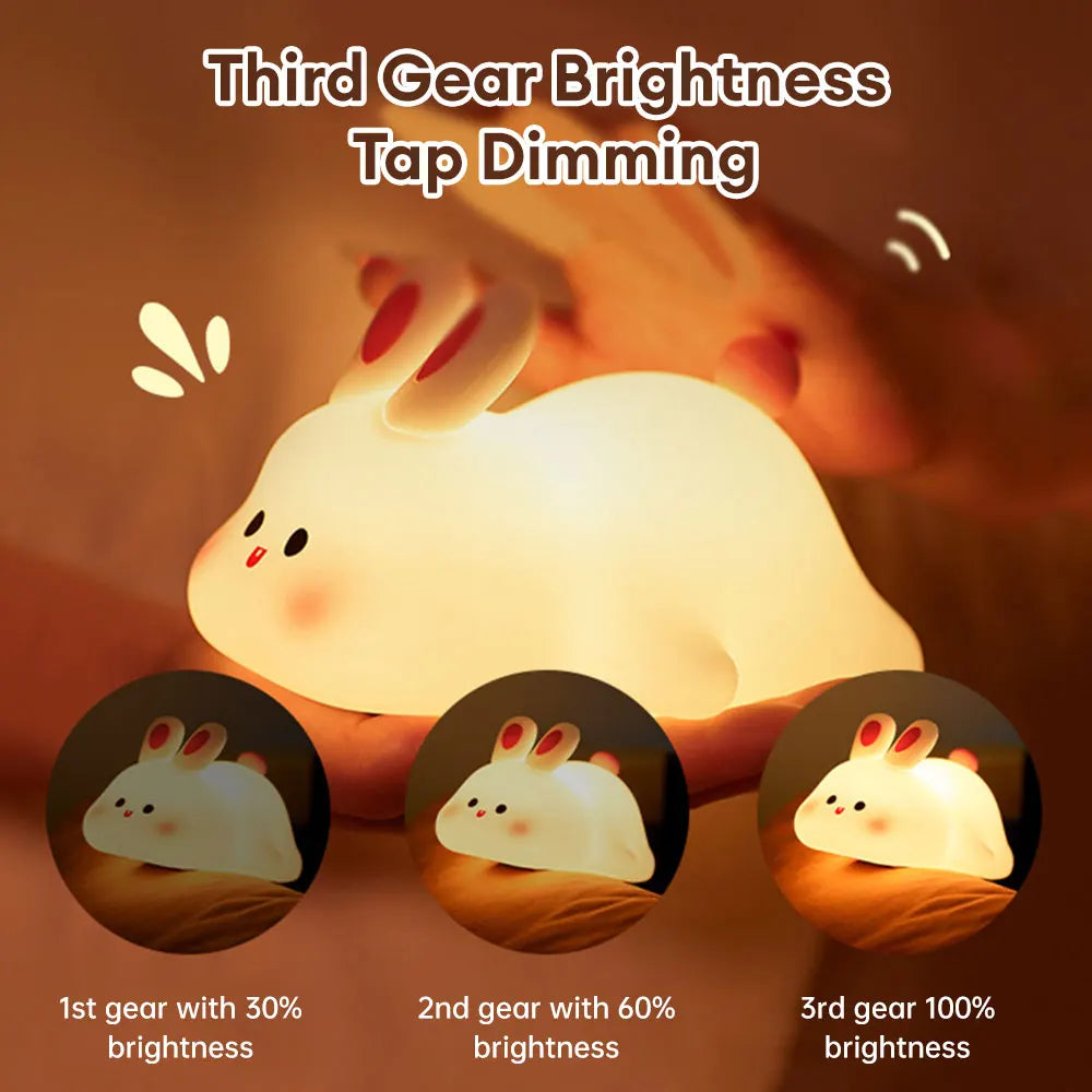 Cute silicone night lamp