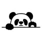 Panda car sticker